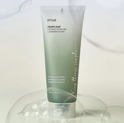 Anua Heartleaf Succinic Moisture Cleansing Foam 150ml