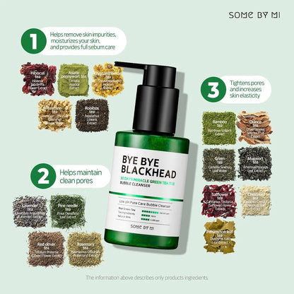 SOMEBYMI Bye Bye Blackhead 30 Days Miracle Green Tea Tox Bubble Cleanser 120ml